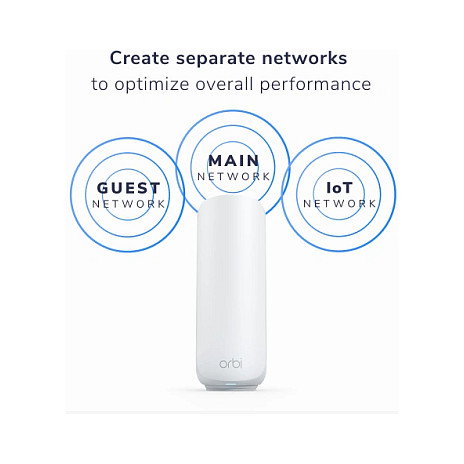 NETGEAR Orbi 370 Serie RBE370 Satélite WiFi 7 Mesh Dual Band 2.4/5 GHz, 3500 Mbps, Cubre 120 m2, Blanco NETGEAR Orbi 370 Serie RBE370 Satélite WiFi 7 Mesh Dual Band 2.4/5 GHz, 3500 Mbps, Cubre 120 m2, Blanco