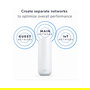 NETGEAR Orbi 370 Serie RBE370 Satélite WiFi 7 Mesh Dual Band 2.4/5 GHz, 3500 Mbps, Cubre 120 m2, Blanco