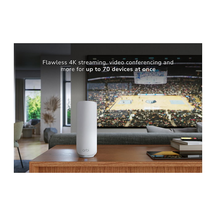 NETGEAR Orbi 370 Serie RBE370 Satélite WiFi 7 Mesh Dual Band 2.4/5 GHz, 3500 Mbps, Cubre 120 m2, Blanco NETGEAR Orbi 370 Serie RBE370 Satélite WiFi 7 Mesh Dual Band 2.4/5 GHz, 3500 Mbps, Cubre 120 m2, Blanco