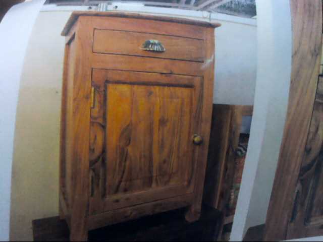 DKD Home Decor Baúl Colonial de Madera Maciza de Acacia Marrón 60x30x30 cm Hecho a Mano