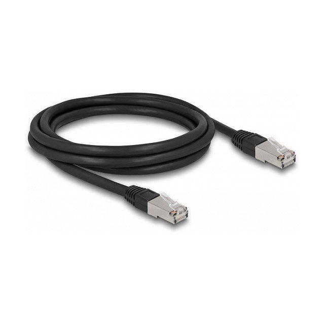 DeLOCK Cable de red RJ45 Cat.6A S/FTP PE Outdoor 2 m negro DeLOCK Cable de red RJ45 Cat.6A S/FTP PE Outdoor 2 m negro