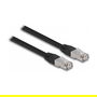 DeLOCK Cable de Red RJ45 Cat.6A S/FTP PE Exterior 2 m Negro - Para Exteriores, AWG 26, Blindaje S-STP, Rango -20 a 60 °C