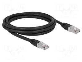 DeLOCK Cable de red RJ45 Cat.6A S/FTP PE Outdoor 2 m negro