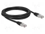 DeLOCK Cable de red RJ45 Cat.6A S/FTP PE Outdoor 2 m negro