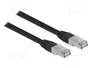 DeLOCK Cable de red RJ45 Cat.6A S/FTP PE Outdoor 2 m negro