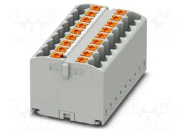Phoenix 3273308 PTFIX 18X2,5 GY Verteilerblock Bloque de distribución Gris