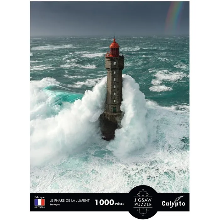 Sentosphere Calypto Rompecabezas 1000 Piezas - Le Phare de la Jument Bretaña - AAAPN65312 - A partir de 9 años