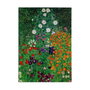 Wallity WY160 Lienzo Decorativo Enmarcado Jardín de flores de Gustav Klimt, 50 x 70 cm