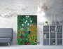 Wallity WY160 Lienzo Decorativo Enmarcado Jardín de flores de Gustav Klimt, 50 x 70 cm