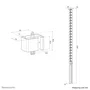 Neomounts ADS06-133BL Organizador de Cables para Escritorio Negro