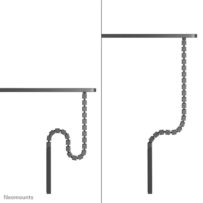 Neomounts ADS06-133BL Organizador de Cables para Escritorio Negro