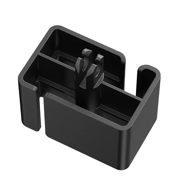 Neomounts ADS06-133BL Organizador de Cables para Escritorio, Guía con 27 Segmentos Flexibles y Cubierta Magnética, Negro, Acero