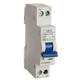 Solera Magnetotérmico 1 polo + neutro 10A estrecho retractilado CBMM1N10