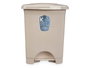 Arte Regal Papelera Pedal Plástico Beis 10 L | 27 x 33.5 x 22 cm (Set de 8)