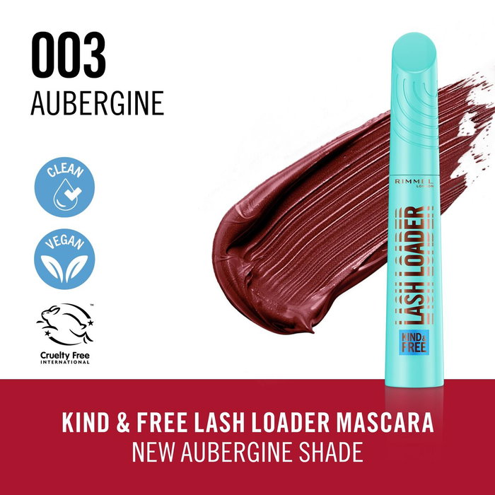 Rimmel London KIND & FREE LASH LOADER Máscara de Pestañas 003-Aubergine