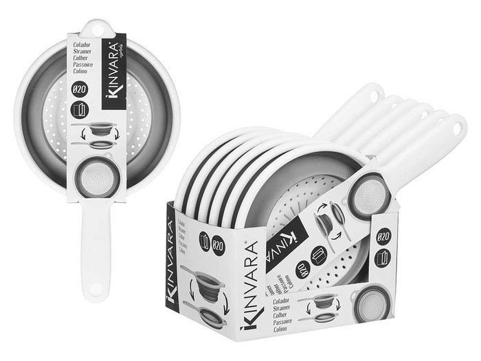 Colador Plegable Con Mango 20 cm Kinvara (Set de 24)