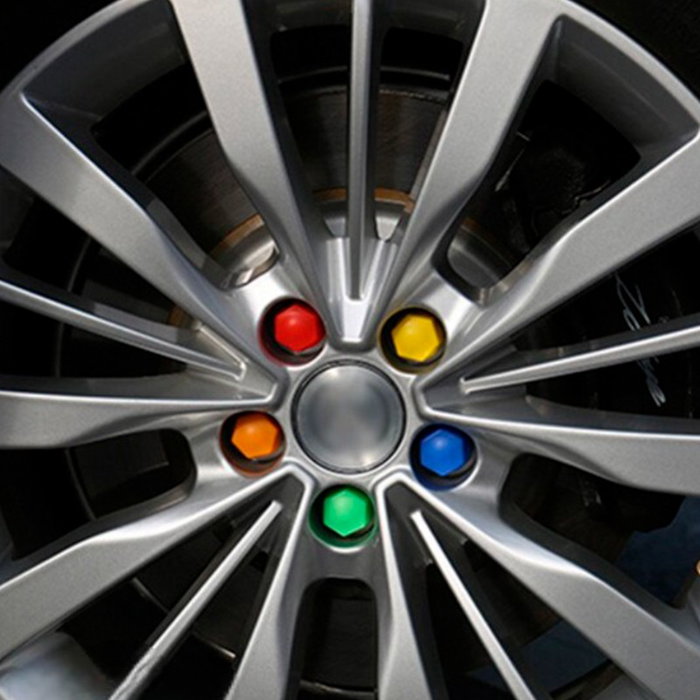 Omp Juego de 20 Tornillos de Rueda con Protector de Aluminio M14x1.5 Llave 17-19 Largo 28mm Plata OMPS09981402