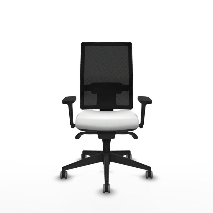 PIQUERAS Y CRESPO Silla de oficina Horna con mecanismo Sincro Blanco y Negro PIQUERAS Y CRESPO Silla de oficina Horna con mecanismo Sincro Blanco y Negro