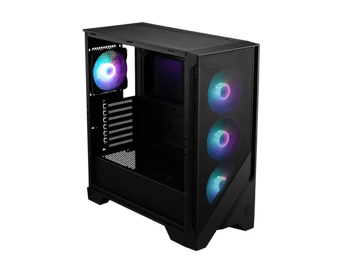MSI MAG FORGE 320R AIRFLOW Micro Torre Negro, Transparente