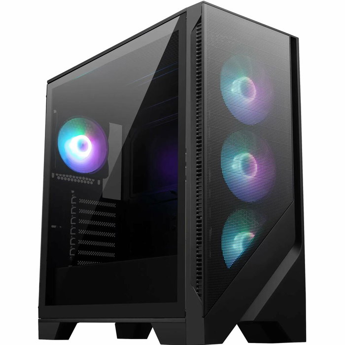 MSI MAG FORGE 320R AIRFLOW Micro Torre Negro, Transparente