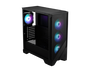 MSI MAG FORGE 320R AIRFLOW Carcasa de Ordenador Micro Torre Negra, Transparente con Iluminación LED RGB