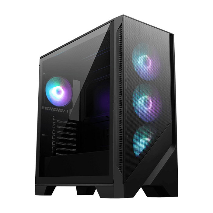 MSI MAG FORGE 320R AIRFLOW Micro Torre Negro, Transparente