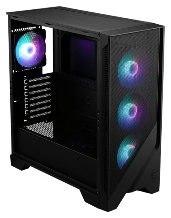 MSI MAG FORGE 320R AIRFLOW Micro Torre Negro, Transparente