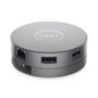 Dell Hub USB-C Travel 7 en 1 DA310 con Video, Red y Datos, 90W
