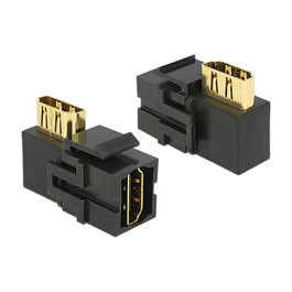 DeLOCK Adaptador HDMI a HDMI de 90 grados, Negro
