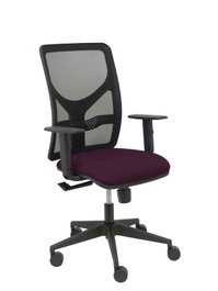 PIQUERAS Y CRESPO Silla Motilla con Mecanismo Sincro, Asiento Morado y Malla Negra