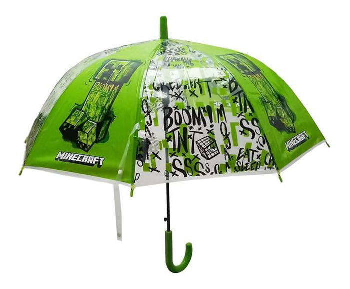 Safta Paraguas Cupula 43 cm Minecraft TNT, Español, Edad Recomendada 3 Años