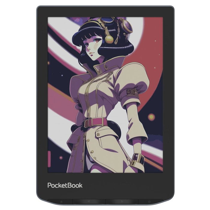 PocketBook Verse Pro Color - Lector de eBooks 6" con pantalla E Ink Kaleido 3, 16 GB, reproducción de audiolibros, Bluetooth, resistencia al agua IPX8 - Stormy Sea