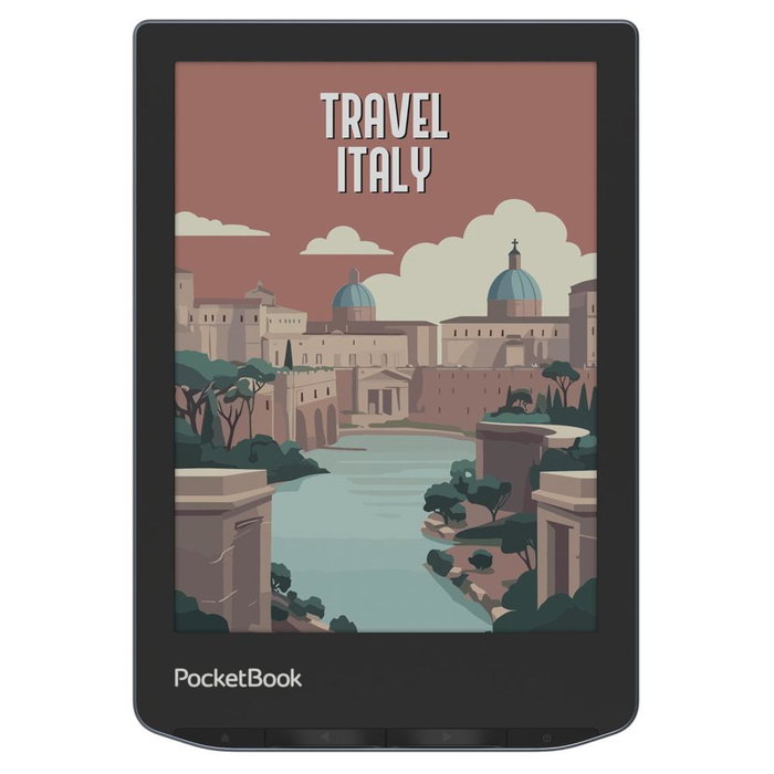 PocketBook Verse Pro Color - Lector de eBooks 6" con pantalla E Ink Kaleido 3, 16 GB, reproducción de audiolibros, Bluetooth, resistencia al agua IPX8 - Stormy Sea