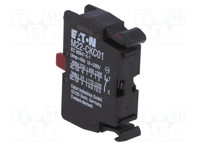 Eaton M22-CKC01 Elemento de contacto auxiliar con 1 contacto conmutado