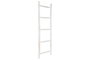 DKD Home Decor Formentera23 Toallero Escalera Mediterraneo Blanco Teca 5 x 150 x 49 cm