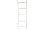 DKD Home Decor Formentera23 Toallero Escalera Mediterraneo Blanco Teca 5 x 150 x 49 cm