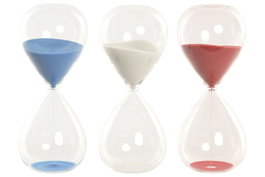 DKD Home Decor Reloj de Arena de Cristal Surtido 6,5x6,5x16 cm