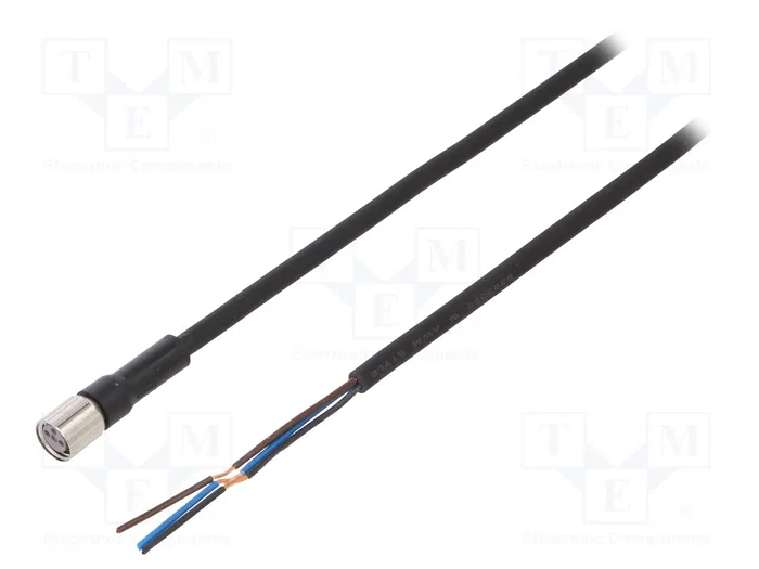 OMRON Cable para sensores M8 hembra recto 5m OMRON Cable para sensores M8 hembra recto 5m