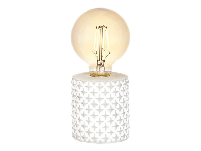 Giftdecor Lámpara LED Base Estrellas 8 cm x 19 cm x 8 cm Cemento y Vidrio Azul (Set de 8)