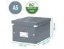 Caja Para Almacenamiento Leitz Click&Store 85% Carton Reciclado 7 Litros Pequeña 216X160X282 Mm Negro