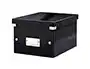 Caja Para Almacenamiento Leitz Click&Store 85% Carton Reciclado 7 Litros Pequeña 216X160X282 Mm Negro