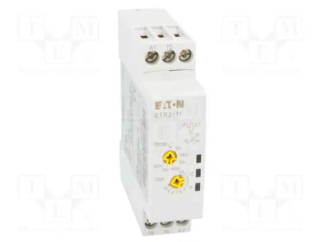 EATON ELECTRIC ETR2-11 Relé de tiempo SPDT 24-240V AC/DC