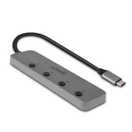 Lindy Hub USB 3.2 Gen 1 Type-C 5000 Mbit/s Gris 43383