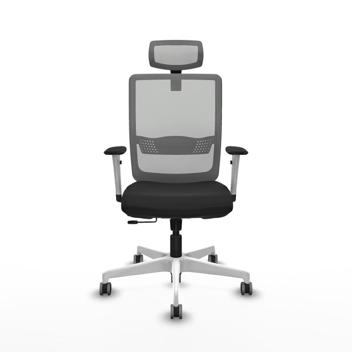 PIQUERAS Y CRESPO Silla de oficina Haches con mecanismo Sincro/Traslack Negro y Gris