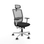 PIQUERAS Y CRESPO Silla de oficina Haches con mecanismo Sincro/Traslack Negro y Gris