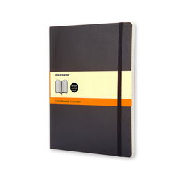 Cuaderno Moleskine Clasico Tapa Blanda 19X25 192H 70Gr. Horizontal Con Goma Negra