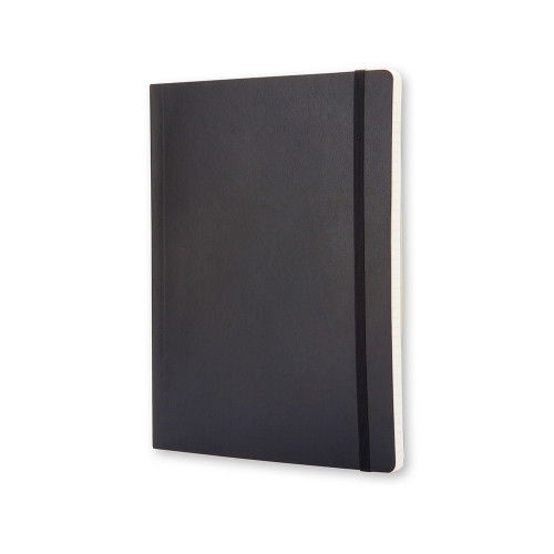 Cuaderno Moleskine Clasico Tapa Blanda 19X25 192H 70Gr. Horizontal Con Goma Negra