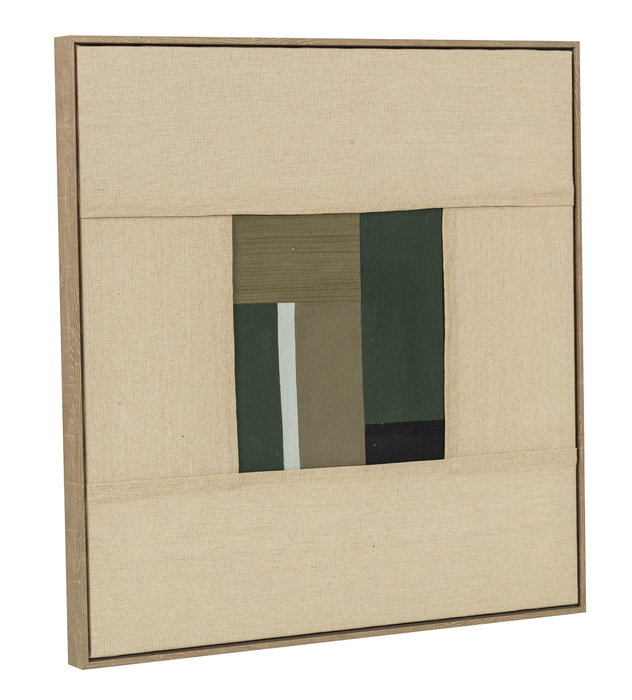 DKD Home Decor Cuadro Lino MDF 60x60x3,2 Moderno Surtido de 2 Unidades