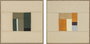 DKD Home Decor Cuadro Lino MDF 60x60x3,2 Moderno Surtido de 2 Unidades