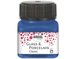Kreul Pintura vidrio y porcelana GLASS&PORCELAIN Classic azul cobalto 20ml